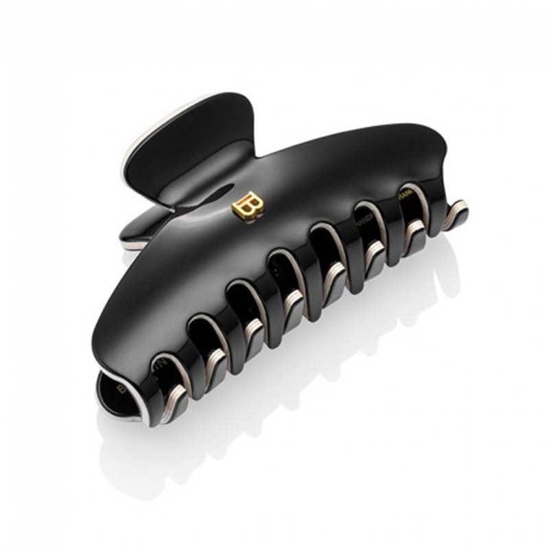 balmain cellulose acetate pince a cheveux medium black